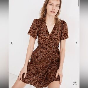Madewell Leopard Print Mini Dress